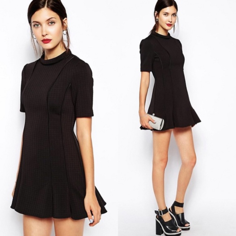 Finders Keepers Straight Talker Fit & Flare Dress